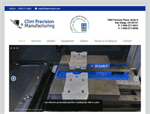 Tablet Screenshot of clintprecision.com